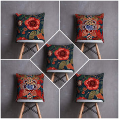 Pack of 5 khaddi Digital Printed Cushions Covers Size 16×16