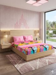 Princess Sparkle World Cotton Double Bedsheets