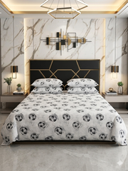 Football Cotton Printed All over Double Bedsheets