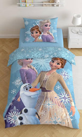 Disney Frozen With Anna Elsa & Snow Summer 4Pc Comforter Set