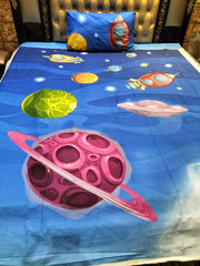Galaxy planets Cotton Bedsheets