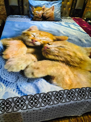 Persian Cats Cotton Bedsheet