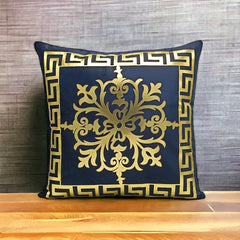 Black Golden Foil Cushions Covers