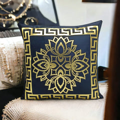 Black Golden Foil Cushions Covers