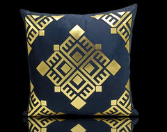 Black Golden Foil Cushions Covers