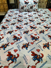 Superman Over All Cotton Bedsheets