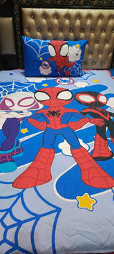 Spidey Team Cotton Bedsheets