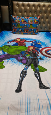 Avengers 4 Pure cotton Bedsheets