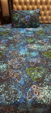 Play Station Joy Sticks Cotton Bedsheets, Duvets, Comforter