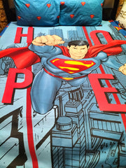 SuperMan Cotton Bedsheets