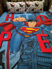 SuperMan Cotton Bedsheets