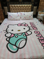 Hello Kitty Pure Cotton Single & King Size Bedsheets