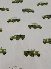 Jeep Green Army Bedsheets single & Double