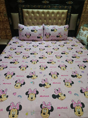 Minnie Pink Cotton Bedsheets ET-D134