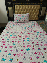 Hello Kitty Shoes Makeup Over All Bedsheets