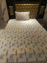 Elephant lion Girrafe Cotton Bedsheet