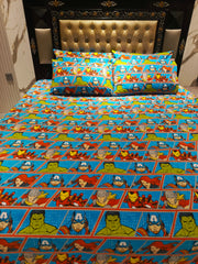 Avengers Little Design Double Bedsheet