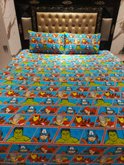 Avengers Little Design Double Bedsheet