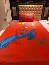 Spider Man Red Theme Cotton Bedsheets