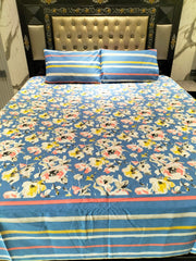 Painting Flowers Cotton Bedsheets