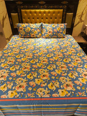 Painting Flowers Cotton Bedsheets