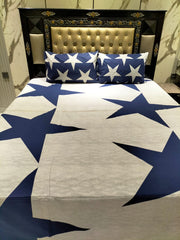 Galaxy Midnight Double Bedsheet With 2 Matching Pillow Covers