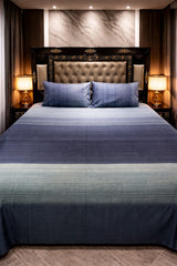 Silver Mist Stripes – Premium Double Bedsheet Set (Pure Cotton)
With 2 Matching Pillow Covers