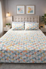 Minimal Bird Charm– Pure Cotton Double Bedsheet”