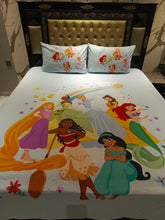 Rapunzel Cindrella Bella Princess Cotton Double Bedsheets