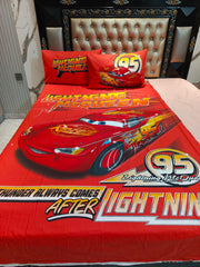 Lighting McQueen Cotton Single Bedsheets