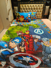 Avengers Blue 4Pc Summer Comforter Set