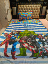 Avengers Stripes 4Pc Summer Comforter Set