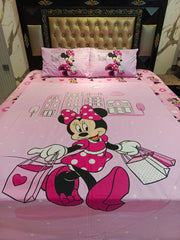 Minnie Sweet Home Cotton Double Bedsheets