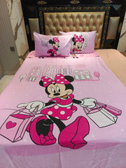Minnie Sweet Home Cotton Single Bedsheets
