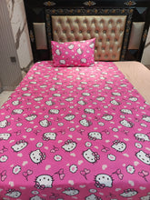 Hello Kitty Little Hot Pink Cotton Single Bedsheets