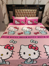 Hello Kitty Hot Pink New Design Cotton Double Bedsheets