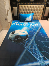 Play To Win Champion Football Cotton Single Bedsheets