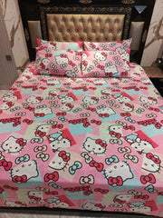 Hello Kitty Cute Cotton Double Bedsheets