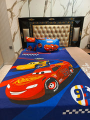 95 Lightning McQueen Cotton Single Bedsheets