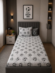 Football cotton printed Single Bedsheets