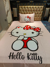 Hello Kitty Hearts Ribbon Cotton Bedsheets
