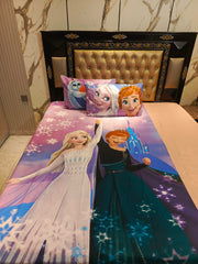 Elsa & Anna's Adventure Cotton Single Bedsheet