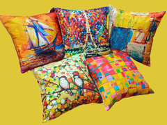 Pack of 5 khaddi Digital Printed Cushions Covers
