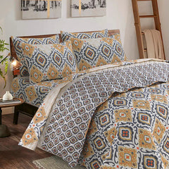 Golden Skin Geometric 6pc Comforter set