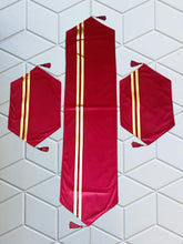 Elaftex 3 Pc Motive Runner Set Mahroon