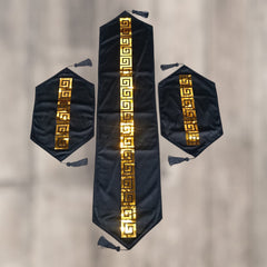 Elaftex 3 Pc Motive Runner Set Blue