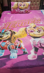 Paw Patrol Super Pups Kids Bed Sheet Ds # 034