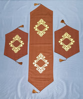 Elaftex 3 Pc Motive Runner Set Blue