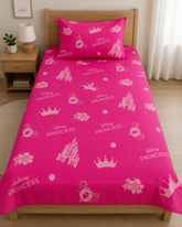 Elaftex Princess Palace Pink Cotton Single Bedsheets