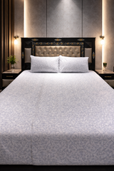 Pearl Mist Elegance Cotton Double Bedsheets